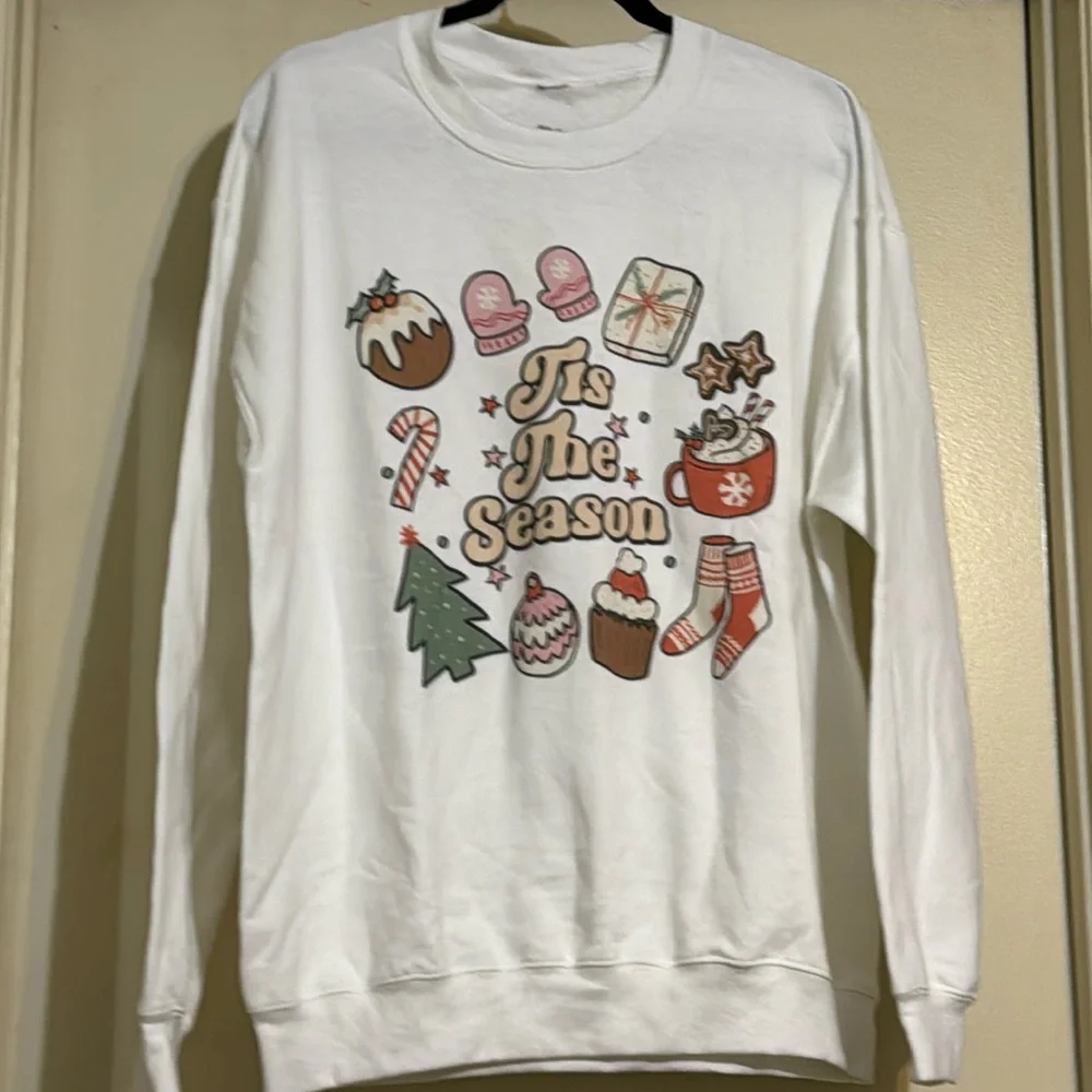 'TIS THE SEASON' CHRISTMAS DOODLE SWEATSHIRT